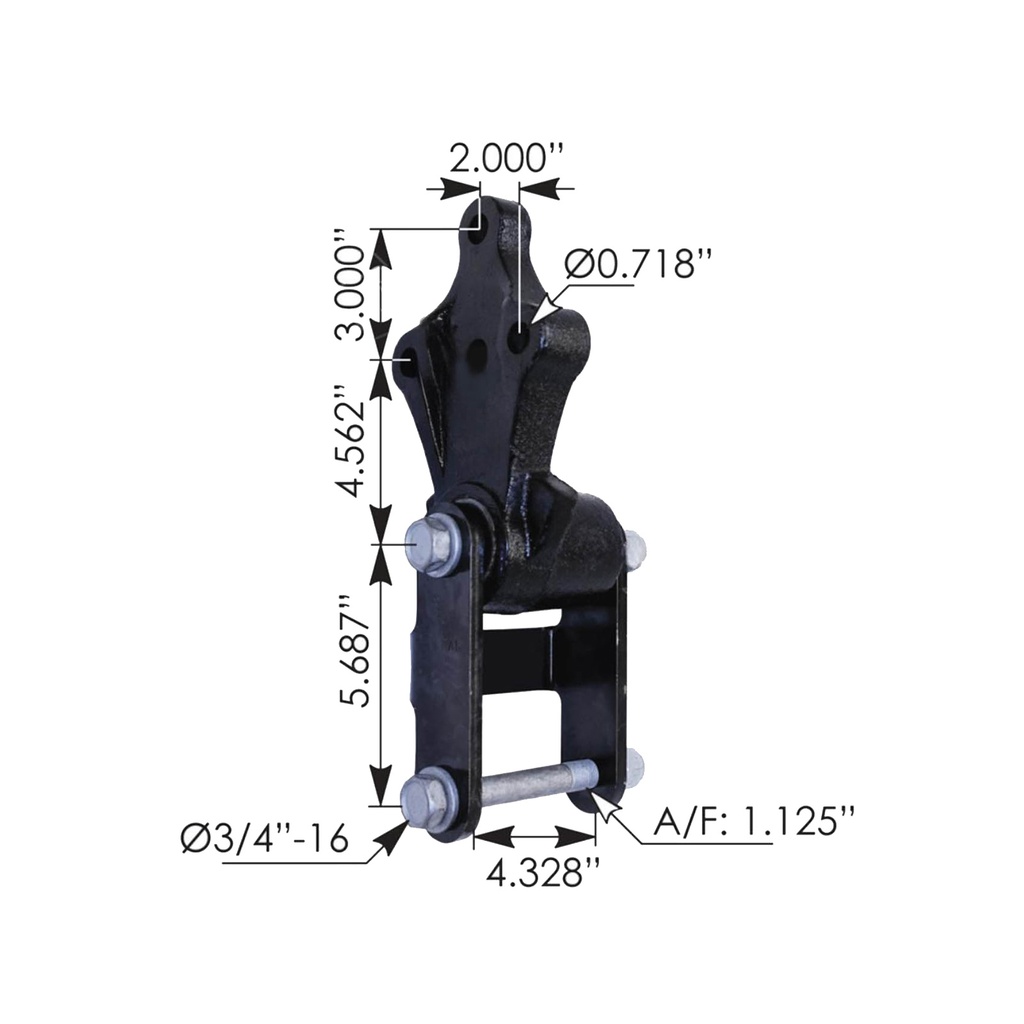 Shackle Kit RH Hendrickson MHS50744, 68274004, 68274-004