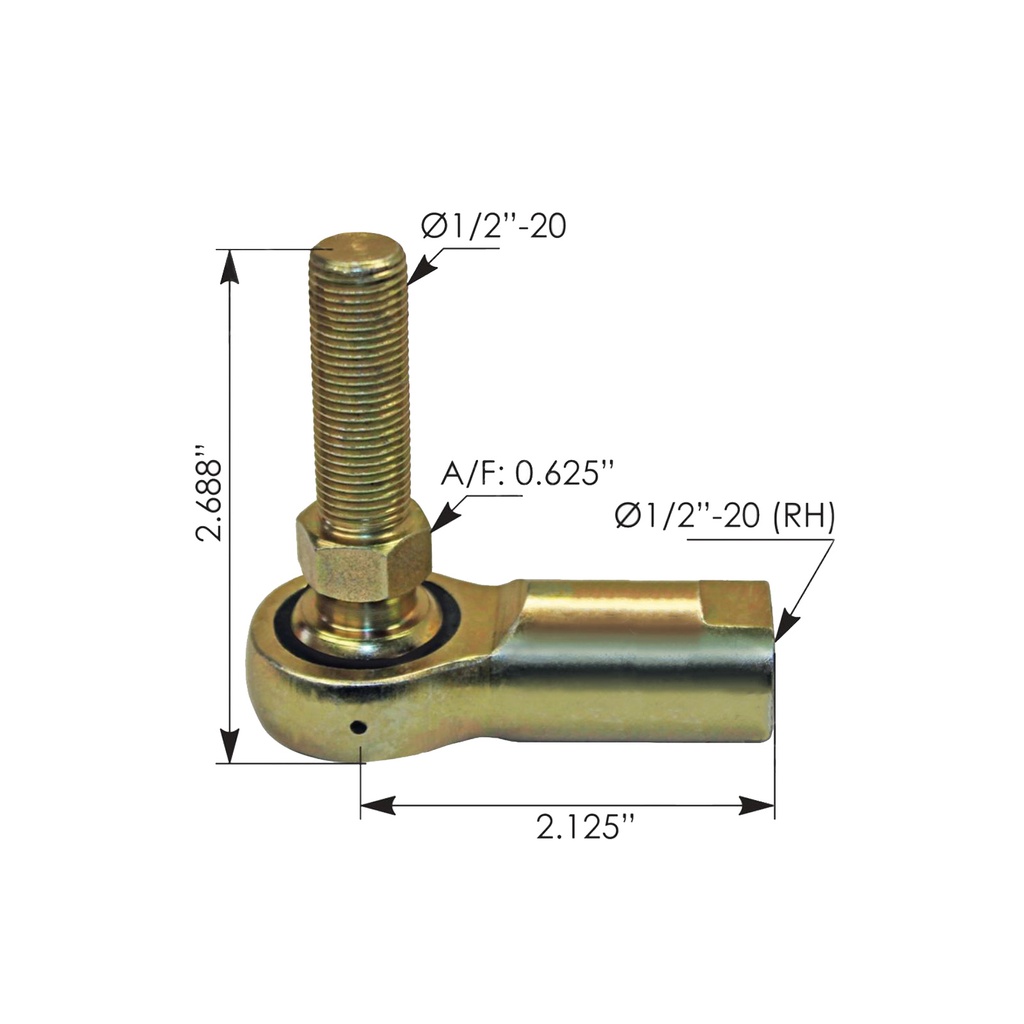 Radiator Rod End Kenworth 462.ESK305, K124305, K124-305