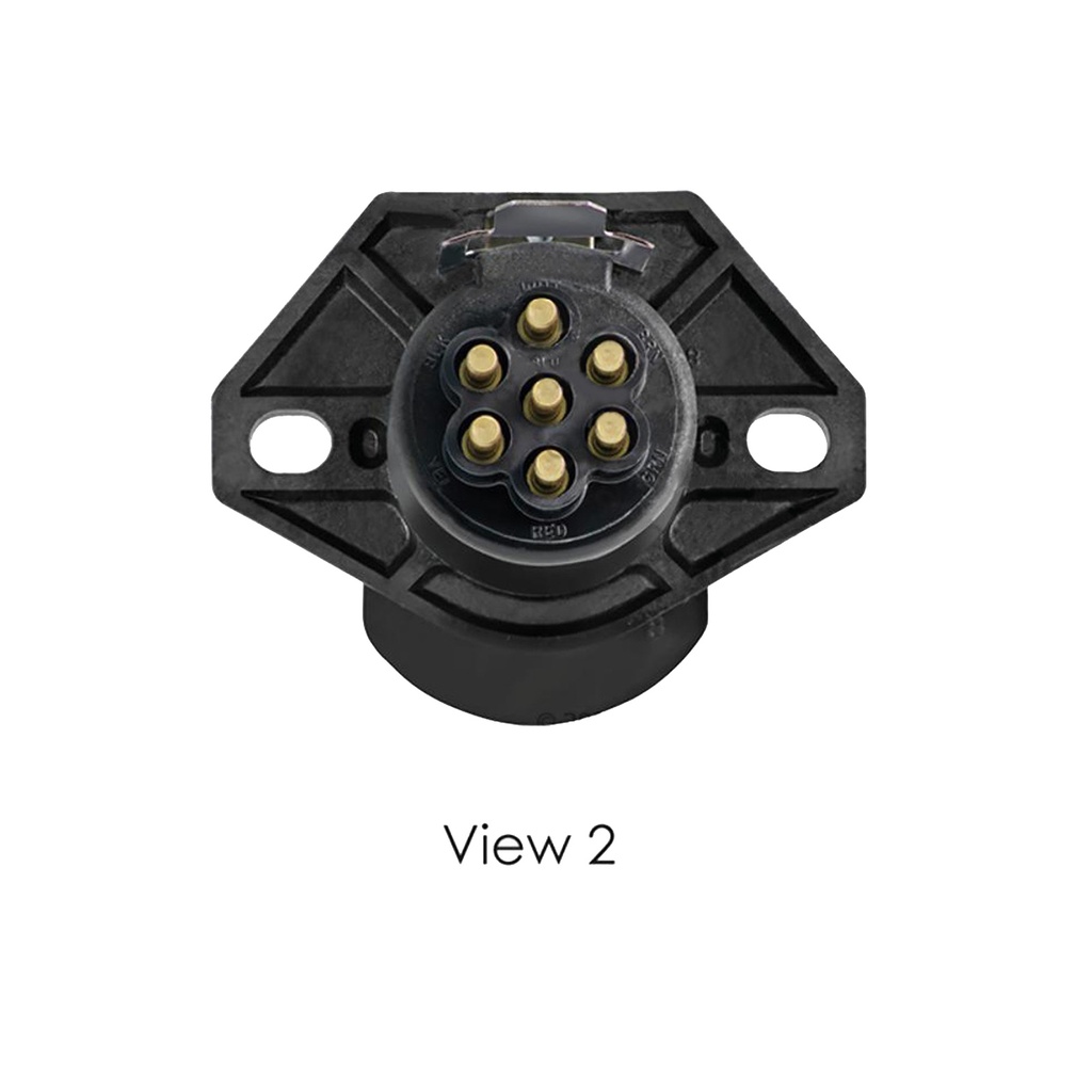 QCS&reg, Socket 7 Pin w/Bullet STA-DRY PHI16-726, 16726, 16-726