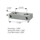 Side Bar Fits For Freightliner M1306, 1611890000, 1611890001, E8795, R308795