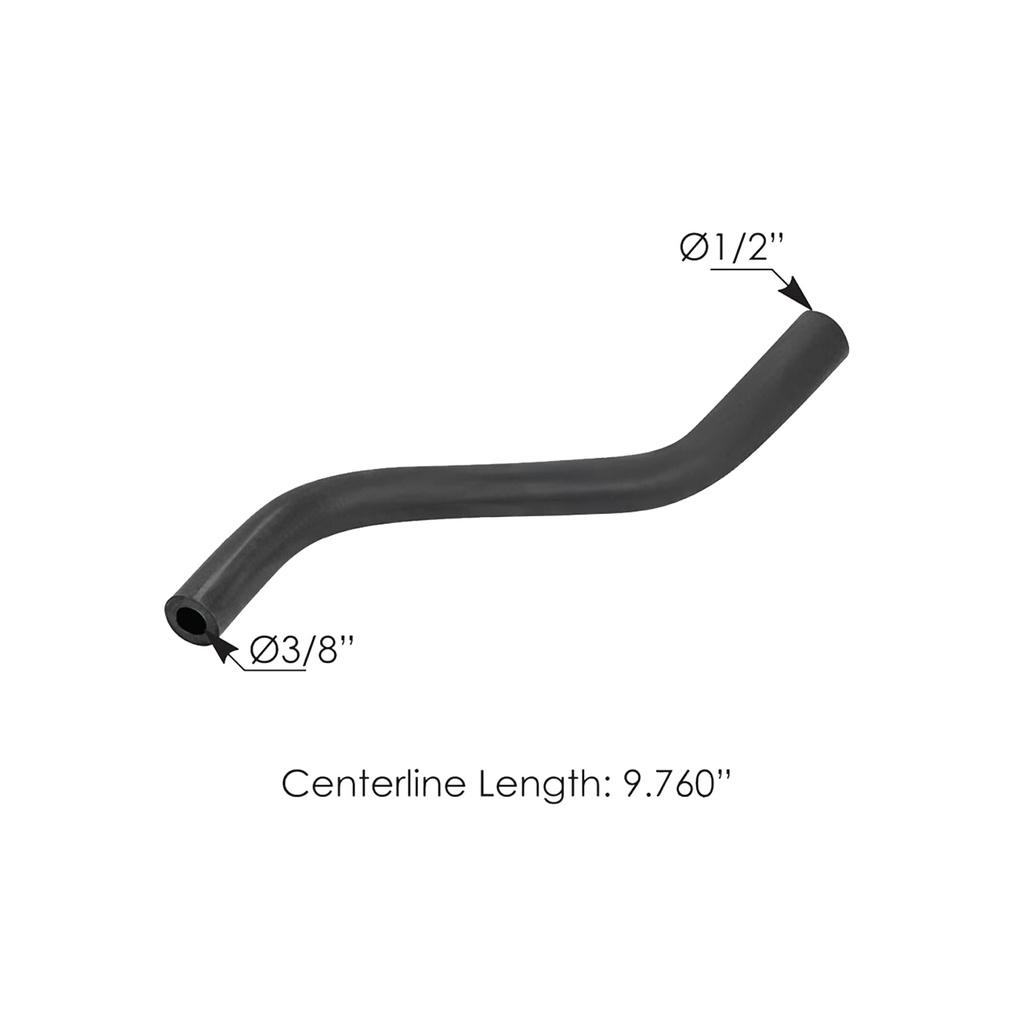 Hose Vent EGR Fits For Freightliner 0.5"-.375" ID 561.46244, 0532044000