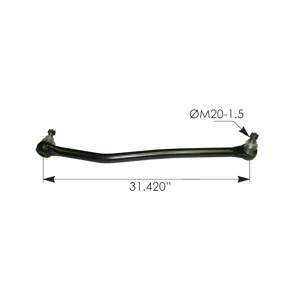Drag Link 31.420in C to C Mack 463.DS6283, 13QC523M, 25190683