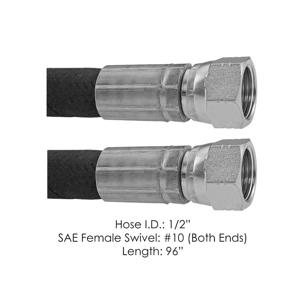 Discharge Hose 2 Fem SAE Swivel 96in FTL 177.101196, A12-23236-096, A1223236096