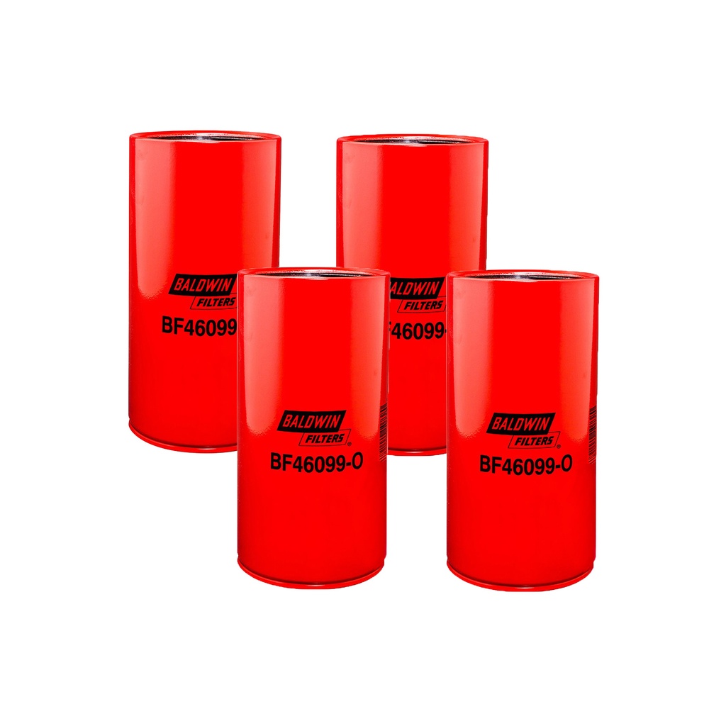 Baldwin - Spin-on Fuel Filters with Open End for Bowl BF46099-O (Pack of 4)