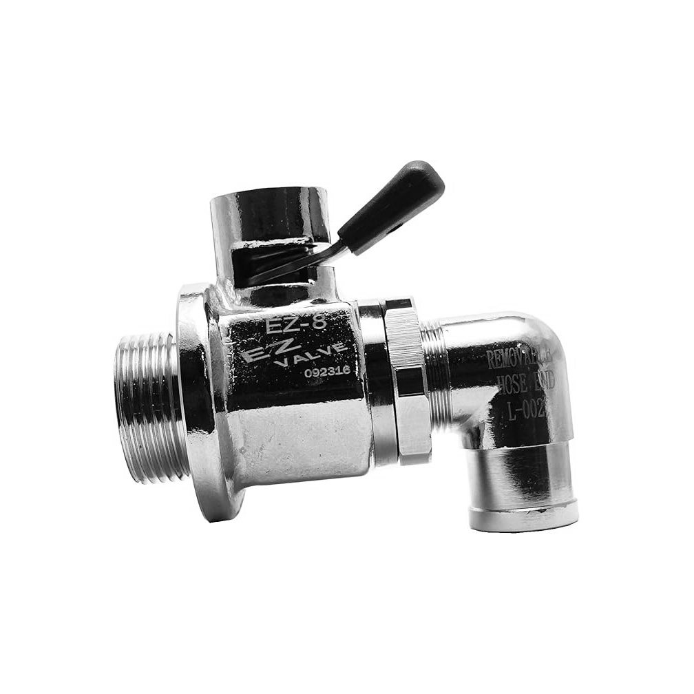 EZ-8 (M24-1.5) Oil Drain Valve with removable L-Shape Hose End(L-002) Combo