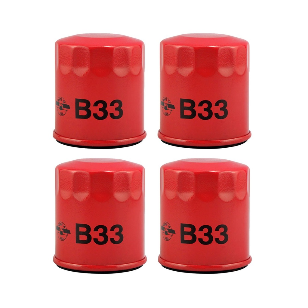 Engine Oil Filter Baldwin B33 (Pack of 4)