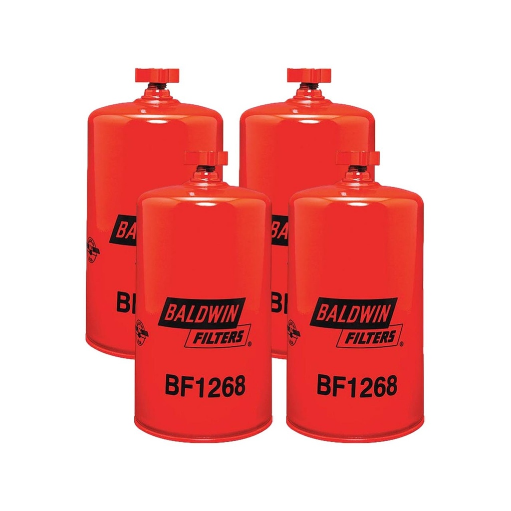 Fuel Water Separator Filter Baldwin BF1268 (Pack of 4)
