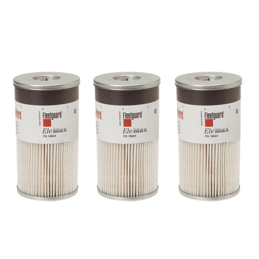 FleetGuard Fuel Filter with Water Separator FS19624 (Pack of 3)