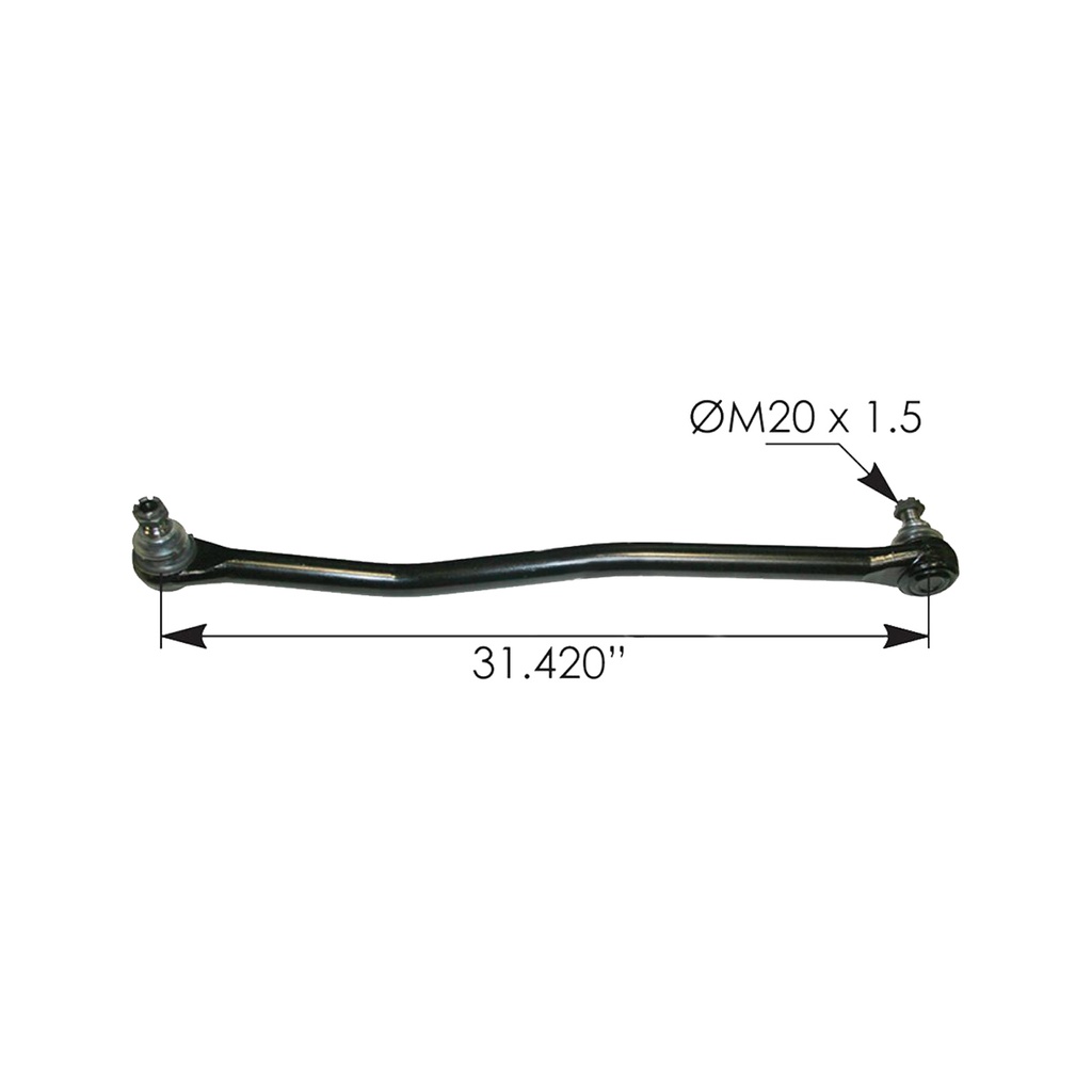 Drag Link 31.420in C to C Mack 463.DS6282,13QC521M, 25190682