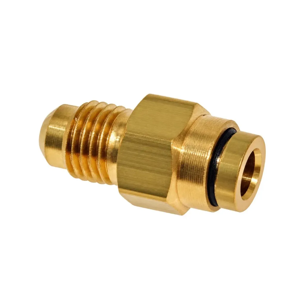 Brass PLC Male Connector 1/4 x 1/4in SAE 177.13B684S4, G38-1068-0404