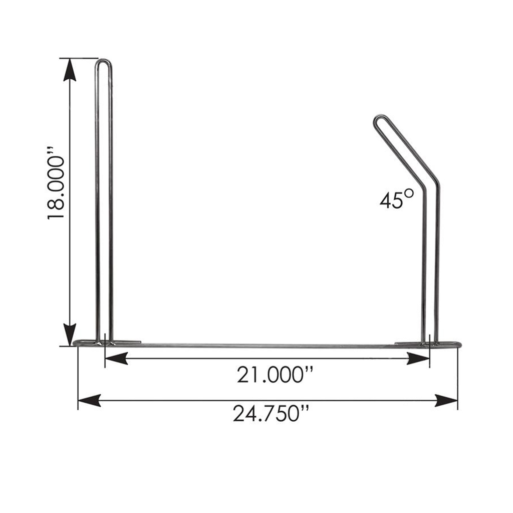 Anti-Sail Bracket Chrome RH  562.807R 10456R