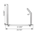 Anti-Sail Bracket Chrome RH  562.807R 10456R