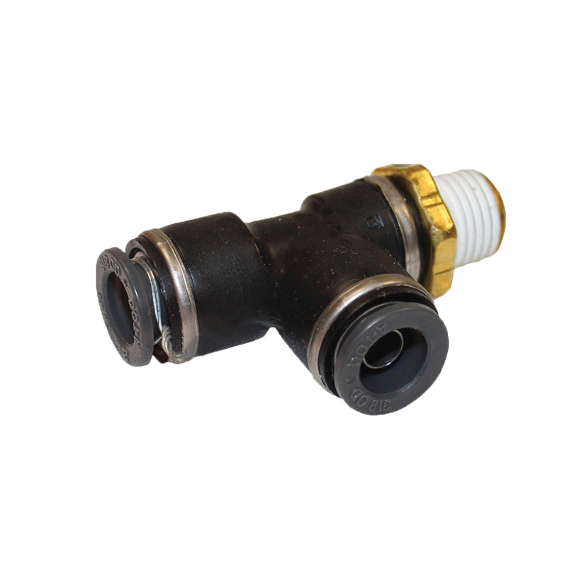 PLC Swivel Male Run Tee 3/8 X 1/4in   177.11716B   	371PTC64