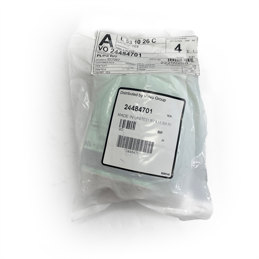 [Q6-Y44C-RAM2] OEM VOLVO PLUG KIT 24484701