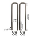 U Bolt Kit Semi RND 7/8 X 3 X 18-1/2in   AUBK8361-184   1124813003