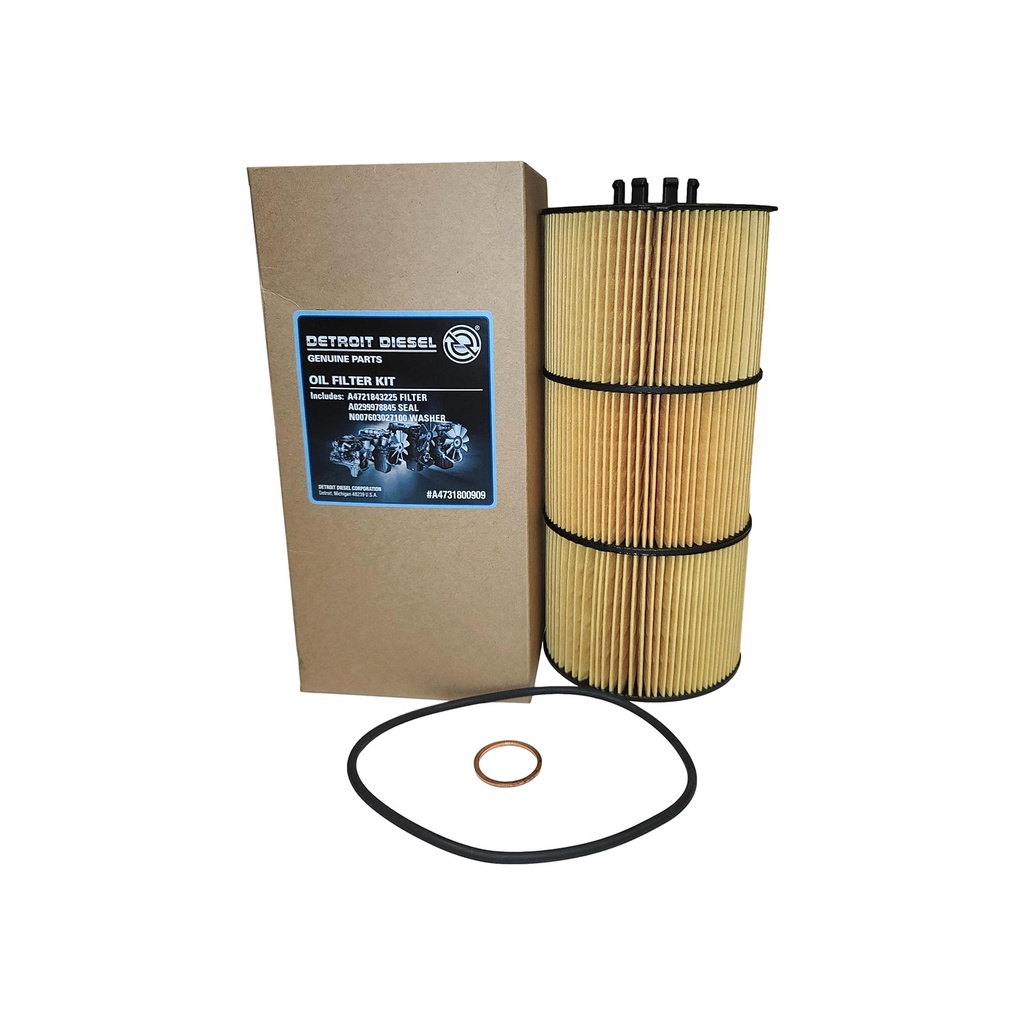 [TZ-7U8O-HUTR] Genuine DETROIT OIL FILTER A4731800909  A4731800409