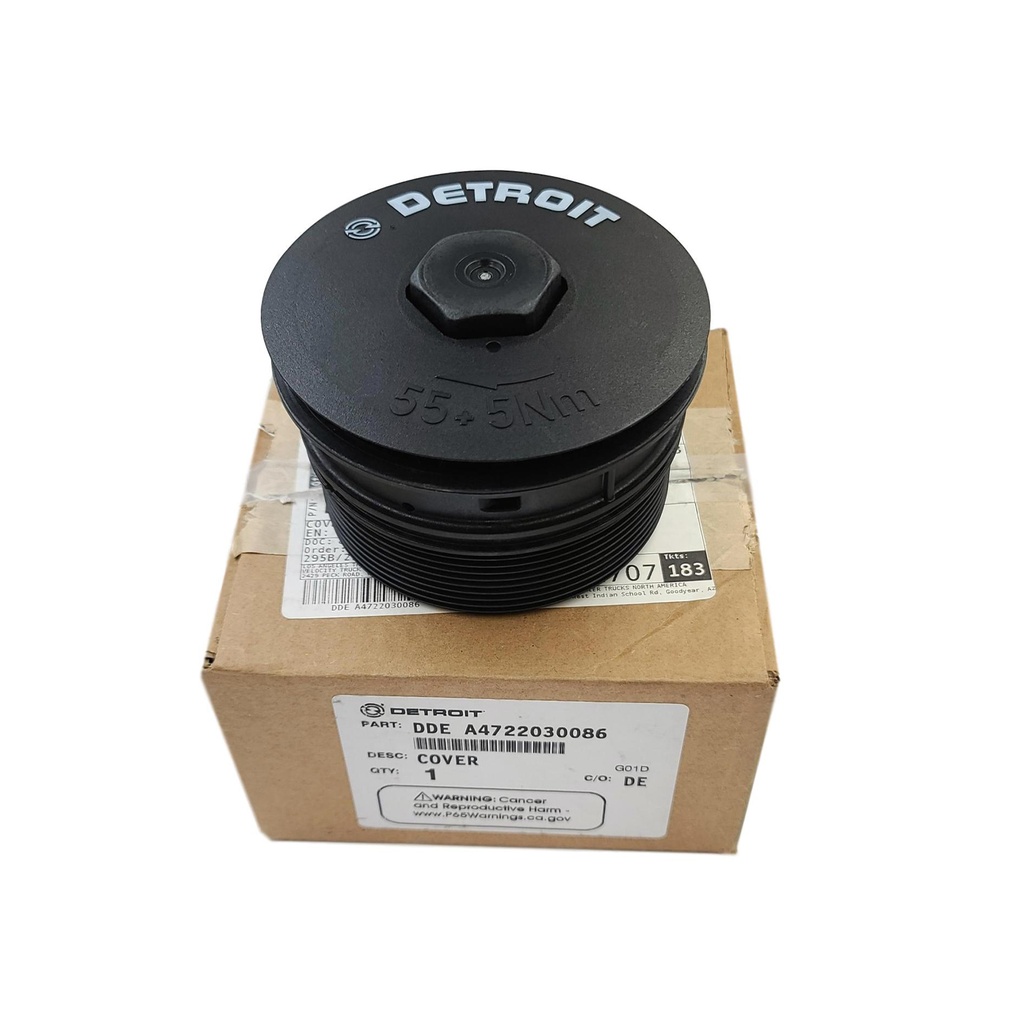 [FZ-EXSY-FBYF] OEM DETROIT COOLANT FILTER CAP DD15 DDE A4722030086