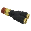 PLC Male Branch Y DOT 1/4in X 1/4in  177.12C6144   	377PTC44