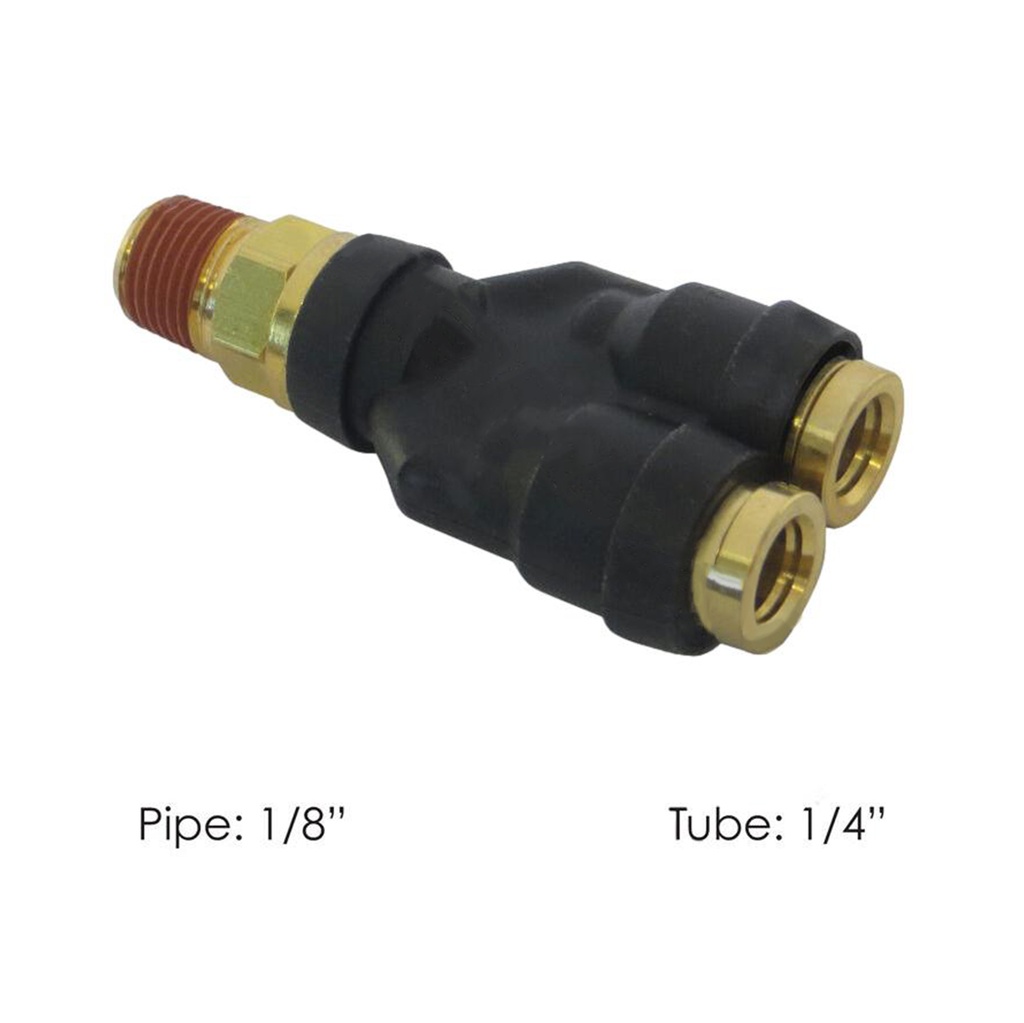 PLC Male Branch Y DOT 1/4in X 1/8in  177.12C6142