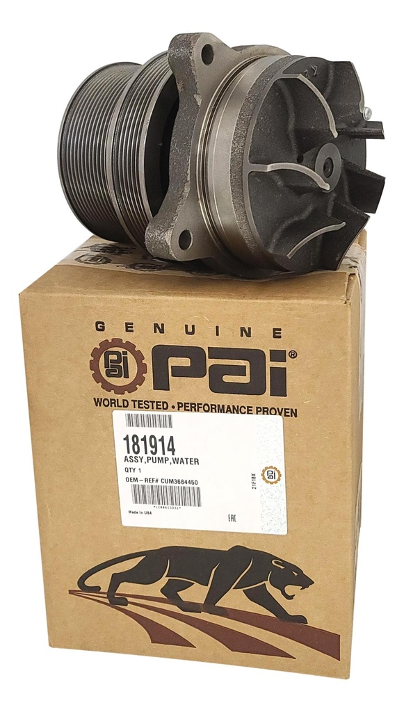 CUMMINS WATER PUMP ISX 181914 4386576, 3684450 + Seal 3684384    181914