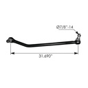 Conv Low Cab Drag Link KGA-10-02132 KG17648 463.DS1180 for Peterbilt