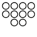 Hub Cap Gasket 6 Hole  180.10630.1  	GKT195 (Pack of 10)