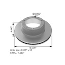 Hydraulic Disc Rotor 15.000in  153.123552   141494