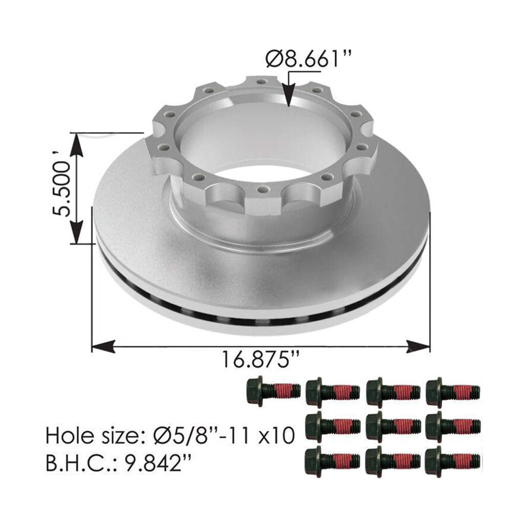 Air Disc Rotor 16.875in  153.1802081  802081 M44D76618