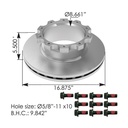 Air Disc Rotor 16.875in  153.1802081  802081 M44D76618