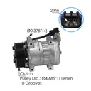 Air Conditioning Compressor 7H15 Type 830.31035 4347 3611894C91 5400 75R9622