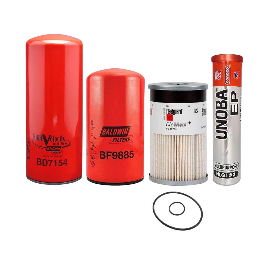 CUMMINS OIL CHANGE KIT BD7154, BF9885, FS19764, FREE GREASE