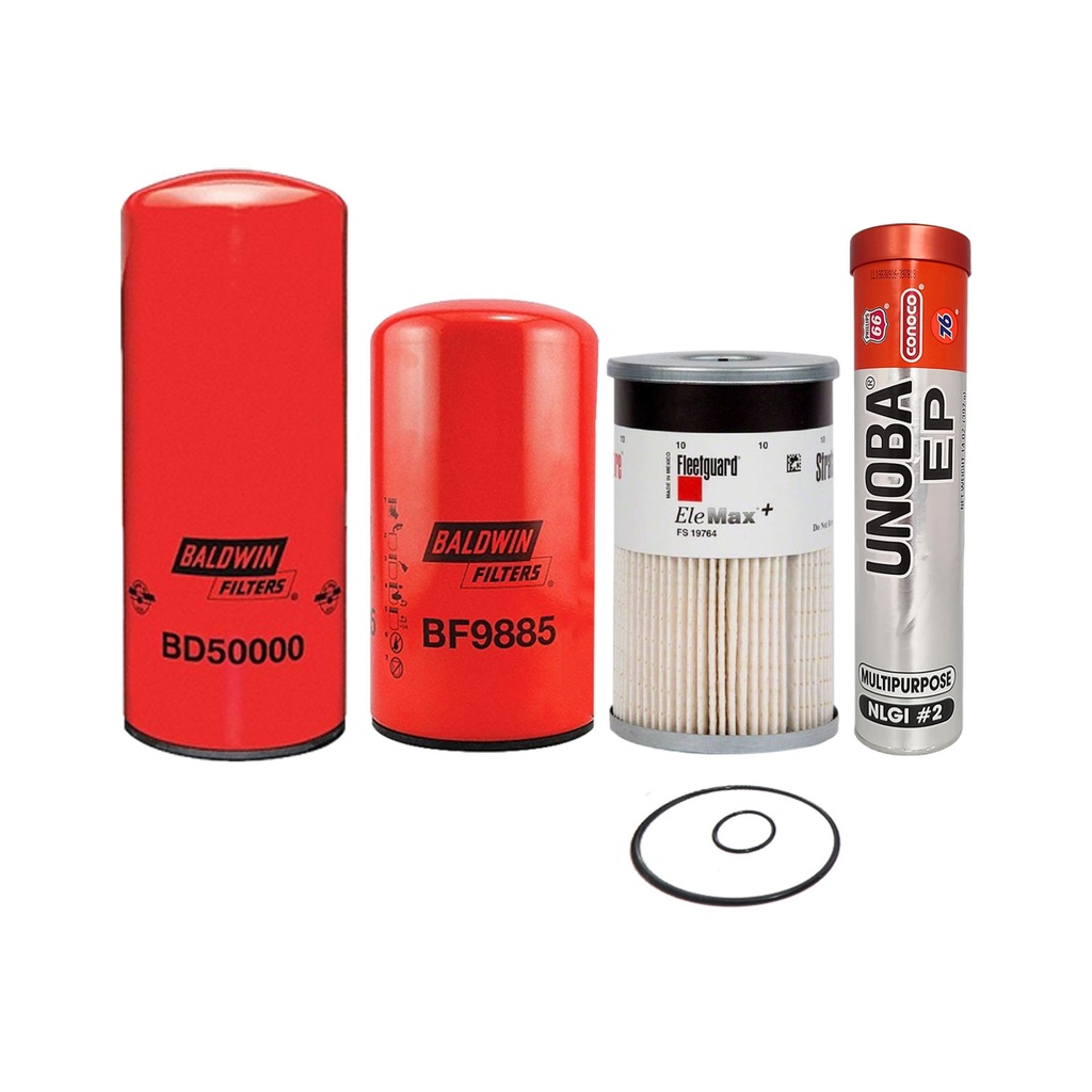 CUMMINS OIL CHANGE KIT BD50000, BF9885, FS19764, FREE GREASE