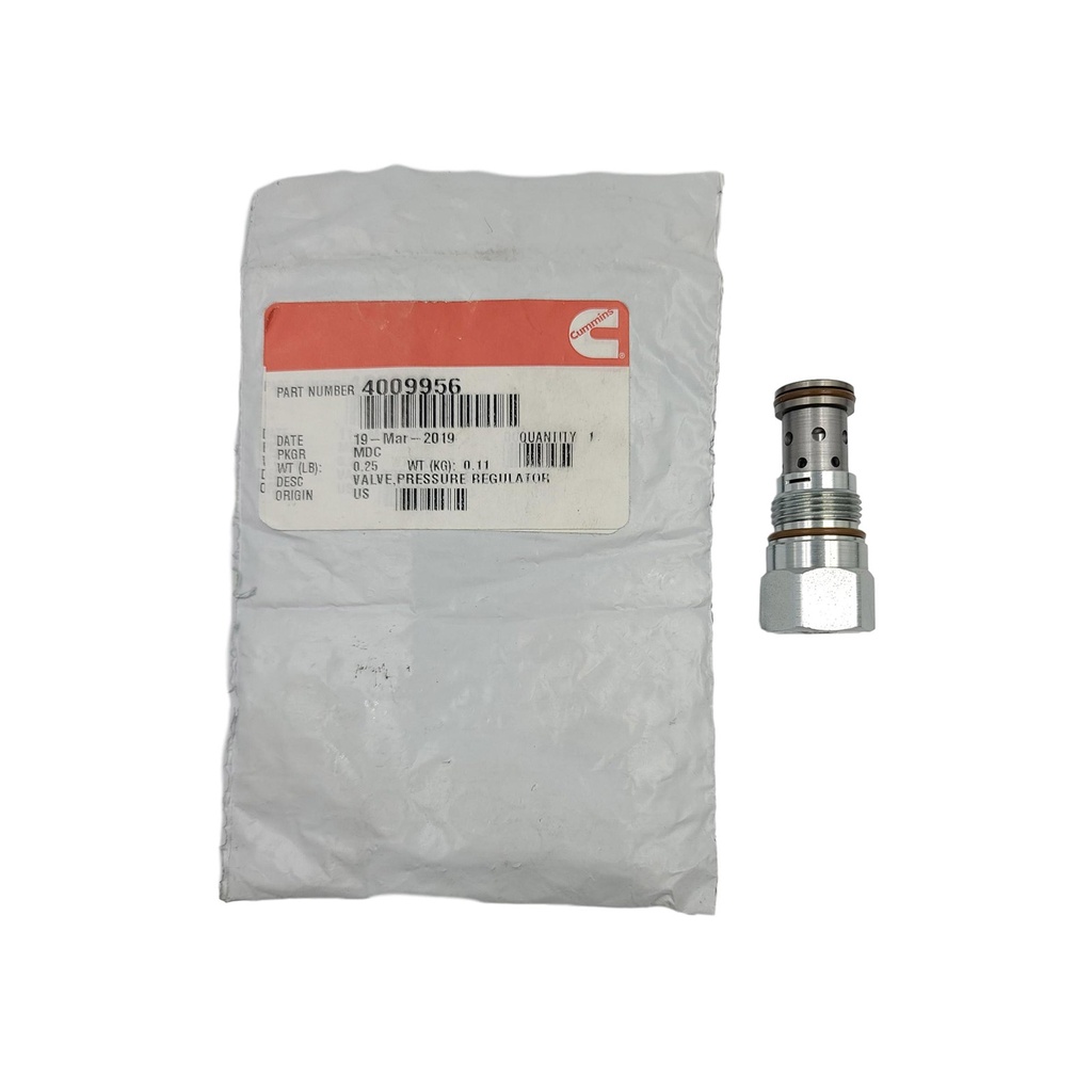 New OEM Genuine Cummins  VALVE,PRESSURE REGULATOR 4009956