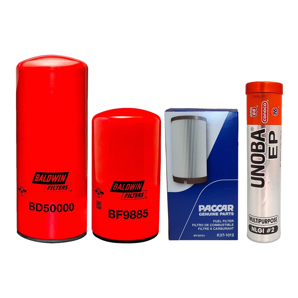 CUMMINS OIL CHANGE KIT BD50000, BF9885,K37-1012, FREE GREASE