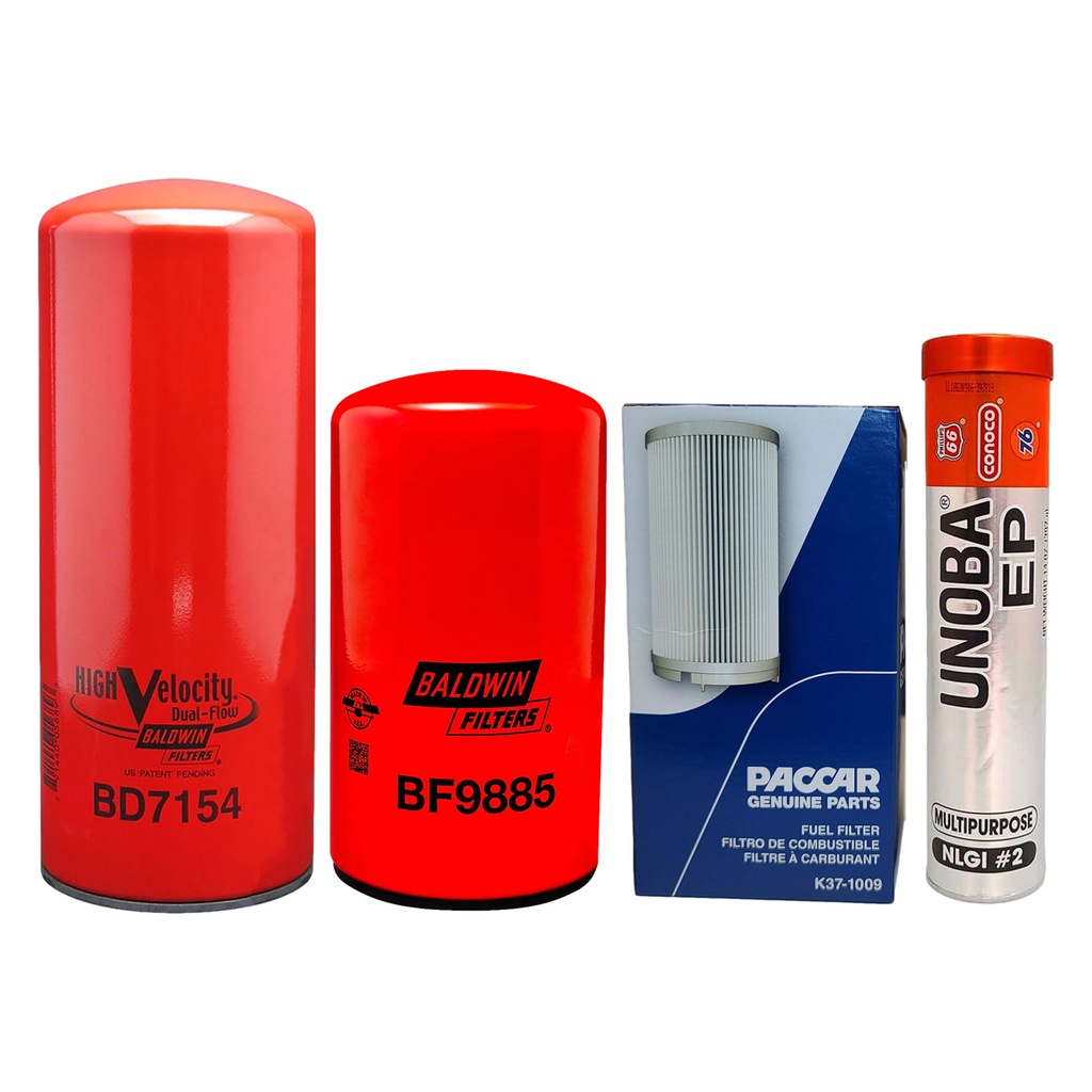 CUMMINS ISX15 OIL CHANGE KIT BD7154, BF9885,k37-1009, FREE TUBE RED GREASE 14 OZ