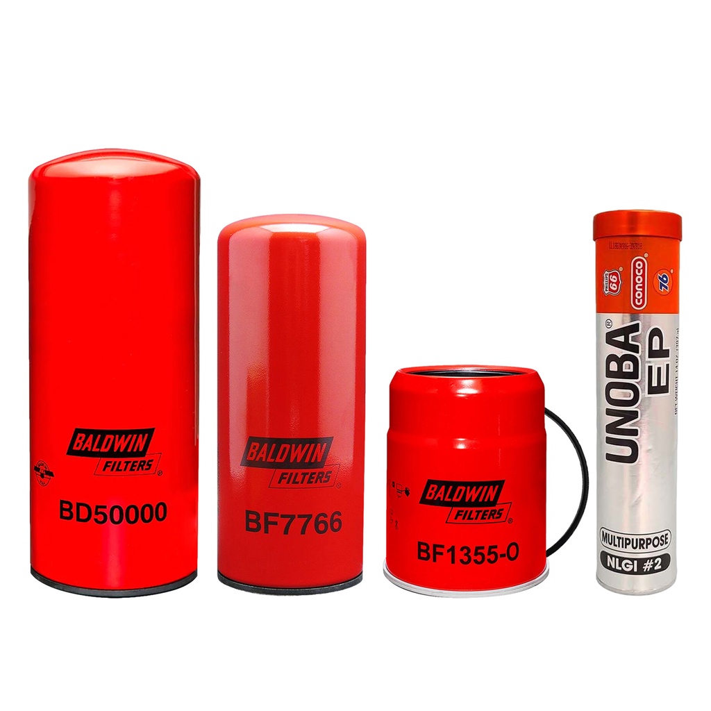 CUMMINS OIL CHANGE KIT BD50000,BF7766,BF1355-O, FREE GREASE