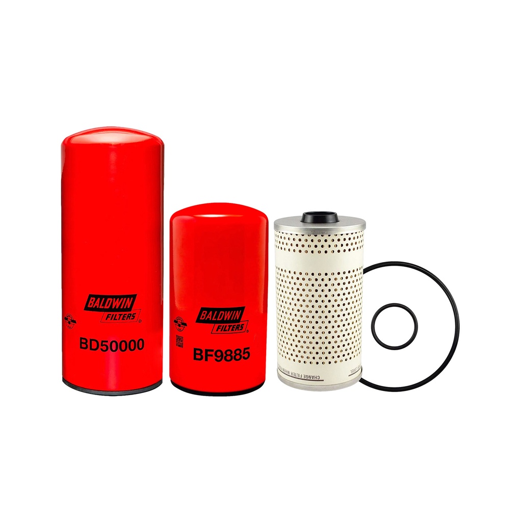 CUMMINS OIL CHANGE KIT BD50000, BF9885, PF7744