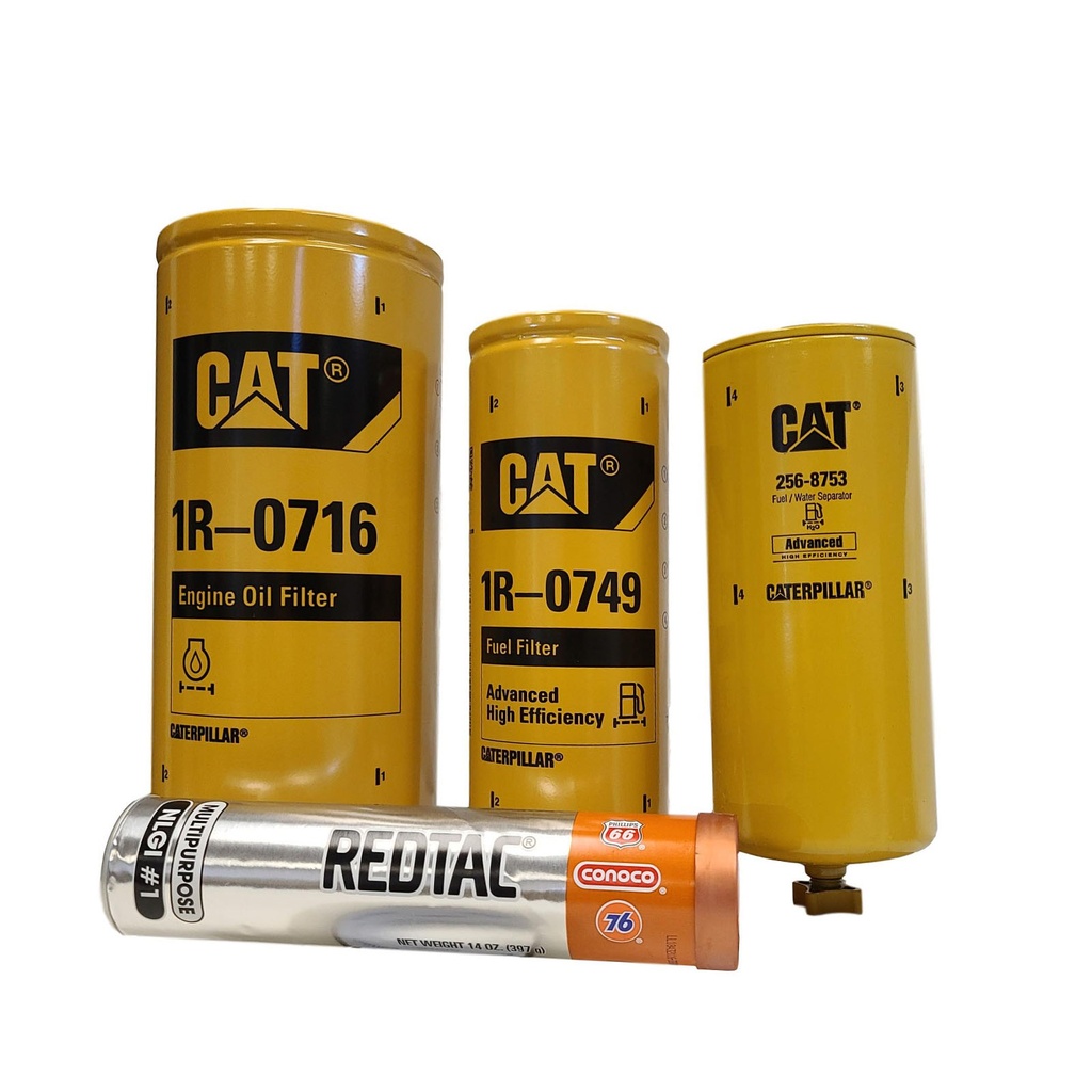 CAT ENGINE OIL CHANGE KIT 1R-0716,1R-0749,256-8753, FREE GREASE