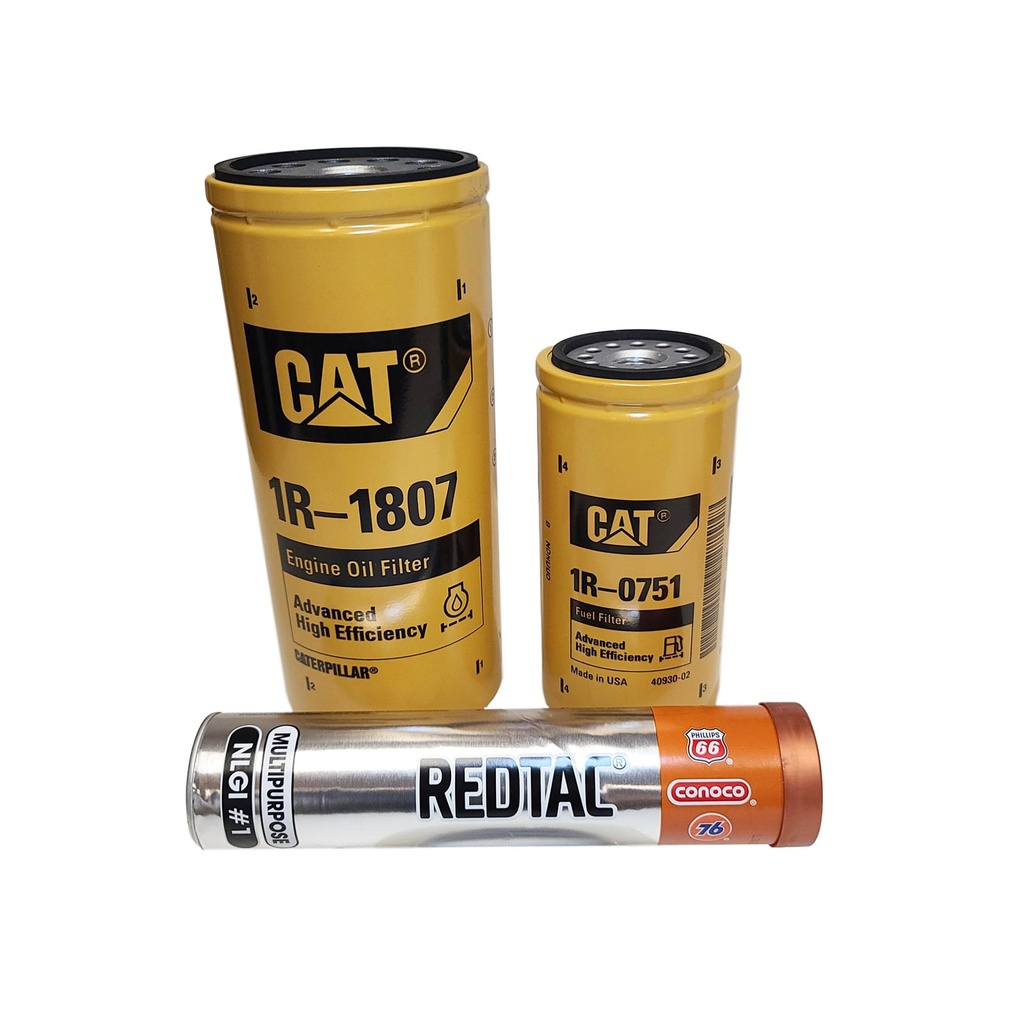 CAT ENGINE OIL CHANGE KIT 1R-1807, 1R-0751, FREE GREASE