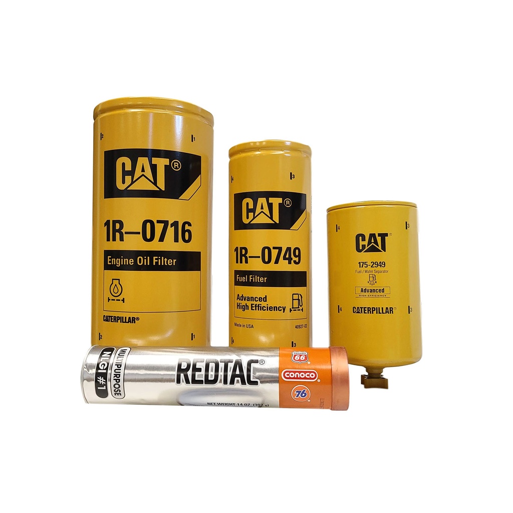 CAT ENGINE OIL CHANGE KIT 1R-0716, 1R-0749, 175-2949, FREE GREASE