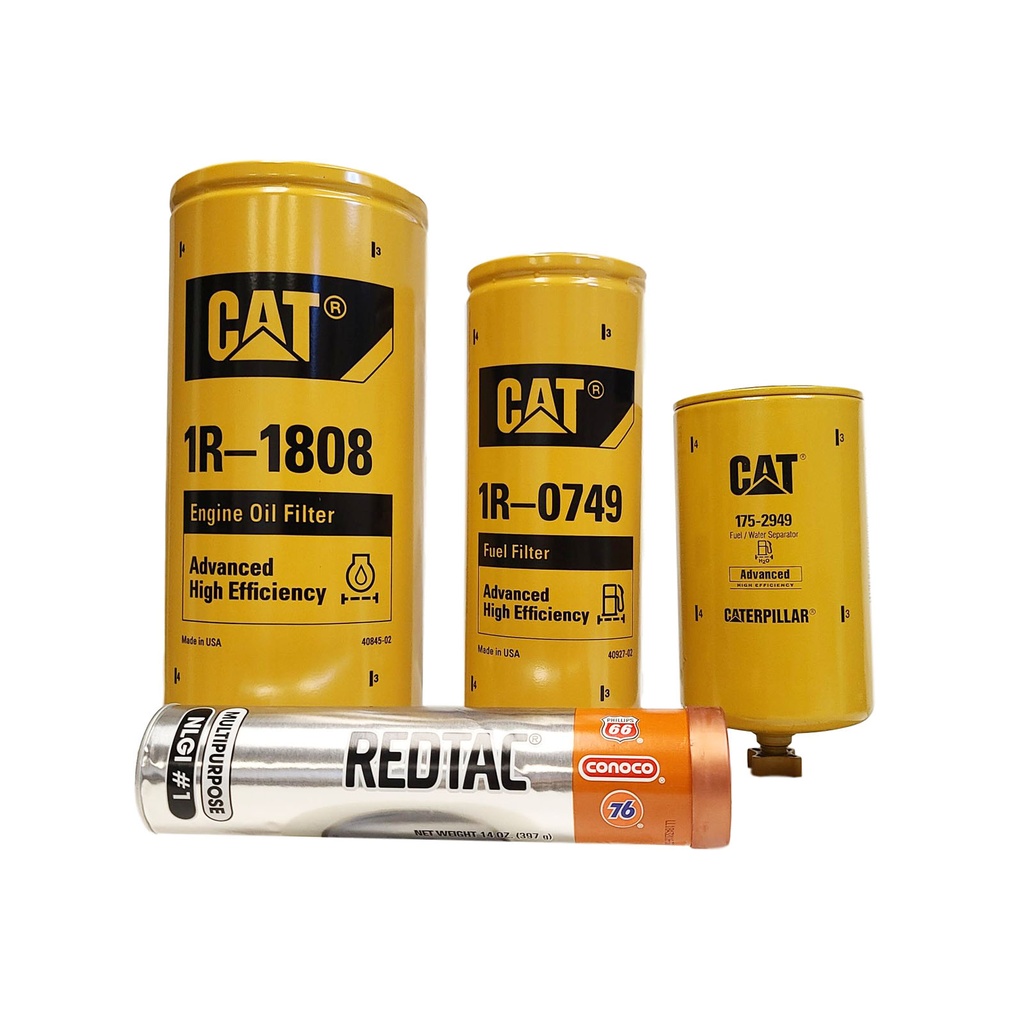 CAT ENGINE OIL CHANGE KIT 1R-1808, 1R-0749, 175-2949, FREE GREASE