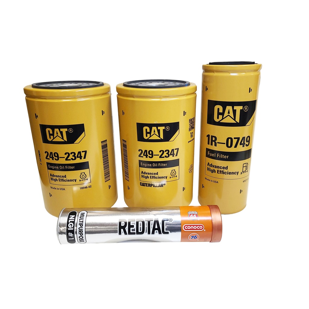 CAT ENGINE OIL CHANGE KIT 249-2347, 1R-0749, FREE GREASE