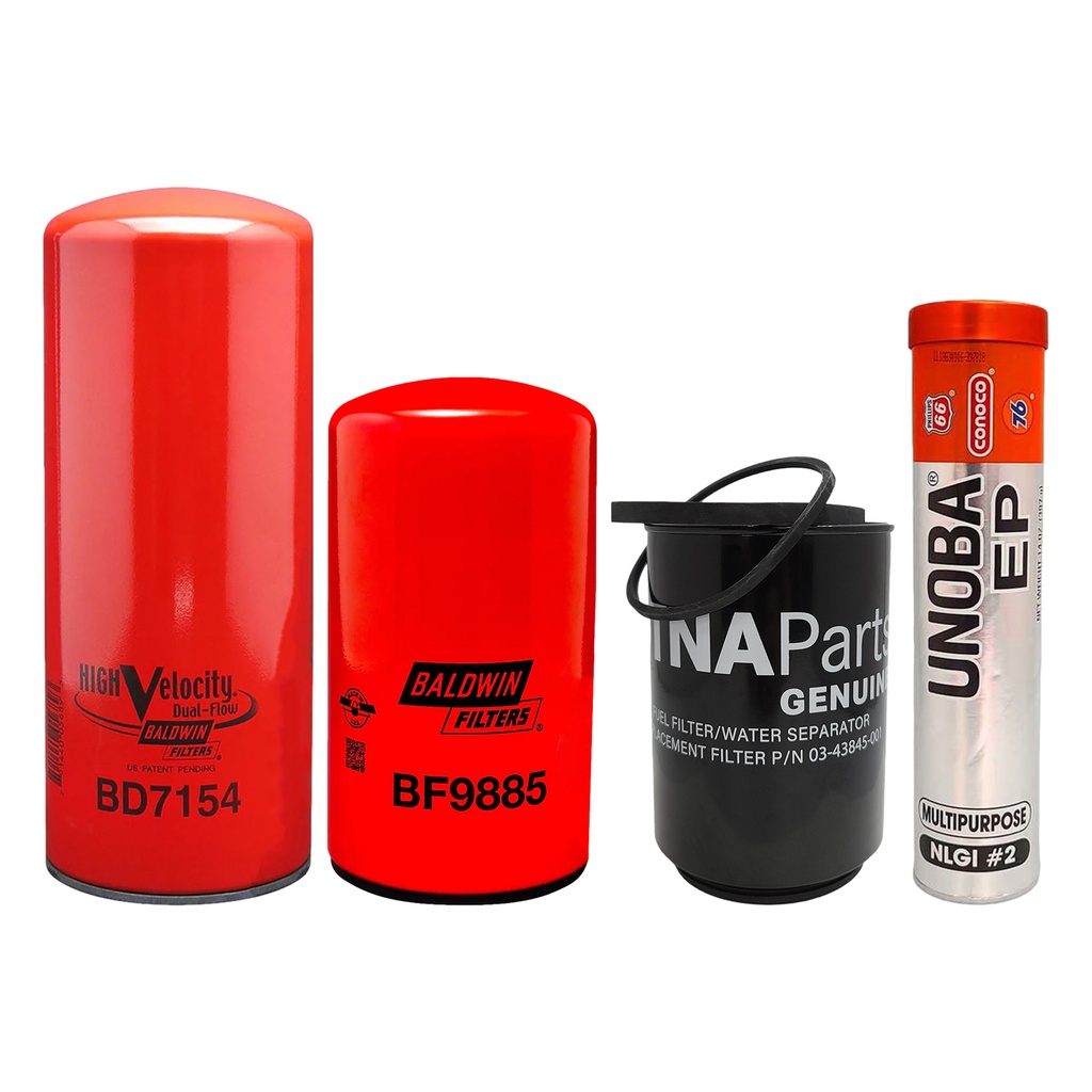 CUMMINS OIL CHANGE KIT BD7154, BF9885, 03-43845-001, FREE GREASE