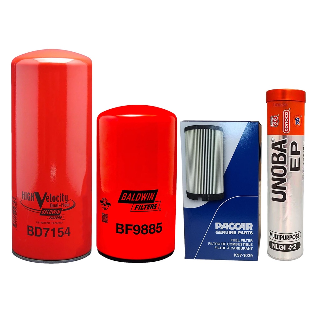 CUMMINS OIL CHANGE KIT BD7154, BF9885, K37-1029, FREE GREASE