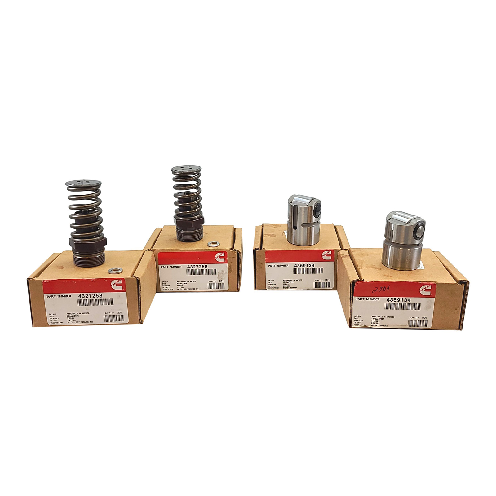 タップ OEM CUMMINS ISX Barrel Plunger 4327258 & Tappet 4359134 Fuel Pump