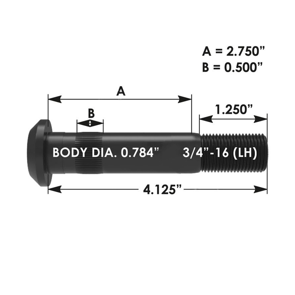 Wheel Stud 201.6075L  E5869L R005869L
