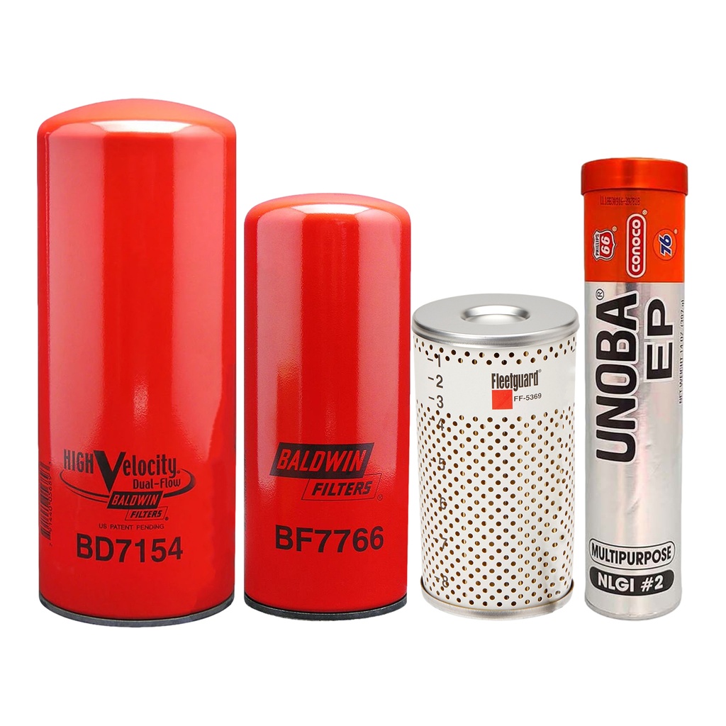 CUMMINS ISX15 OIL CHANGE KIT BD7154, BF7766,FF-5369,FREE TUBE RED GREASE 14 OZ