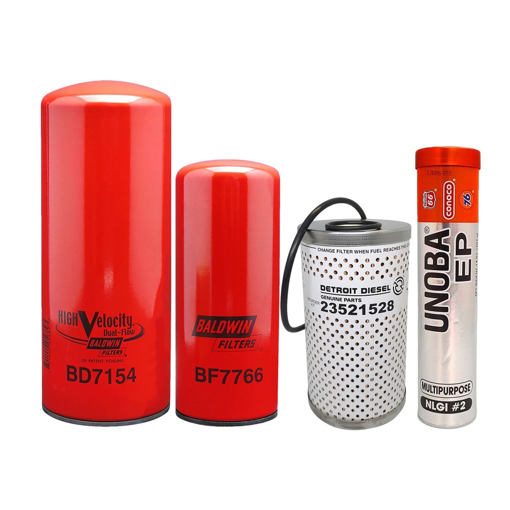 CUMMINS OIL CHANGE KIT BD7154, BF7766, 23521528, FREE GREASE