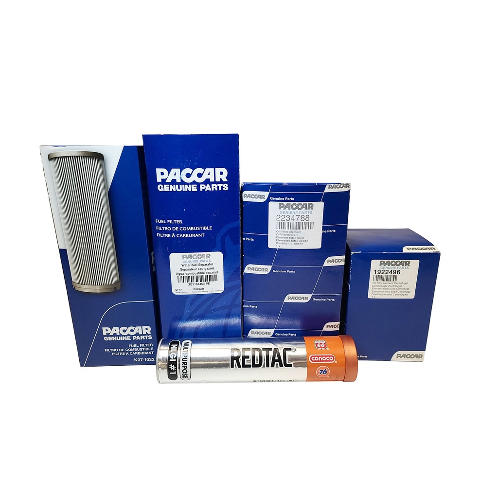 PACCAR ENGINE OIL CHANGE KIT 2164463PE, K37-1022, 1922496, 2234788 FREE GREASE