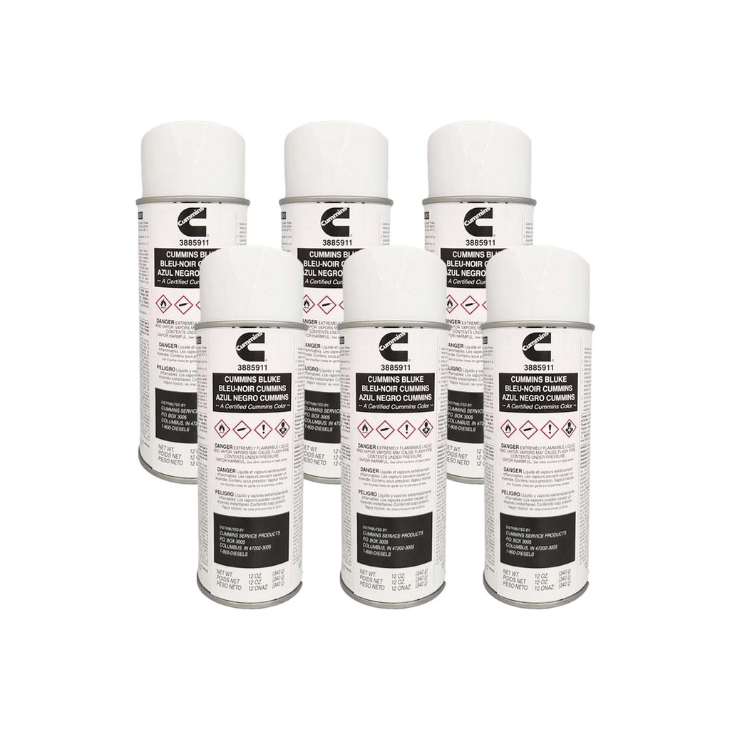 OEM CUMMINS PAINT BLUKE CAN 3885911  *( Pack of 6)*